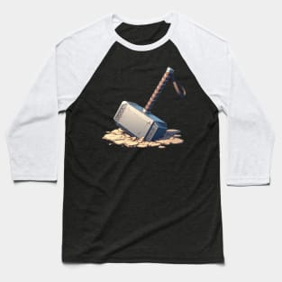 Thor's Hammer - Mjolnir Baseball T-Shirt